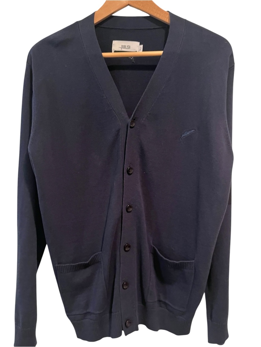 Publish Cardigan (Navy Blue)